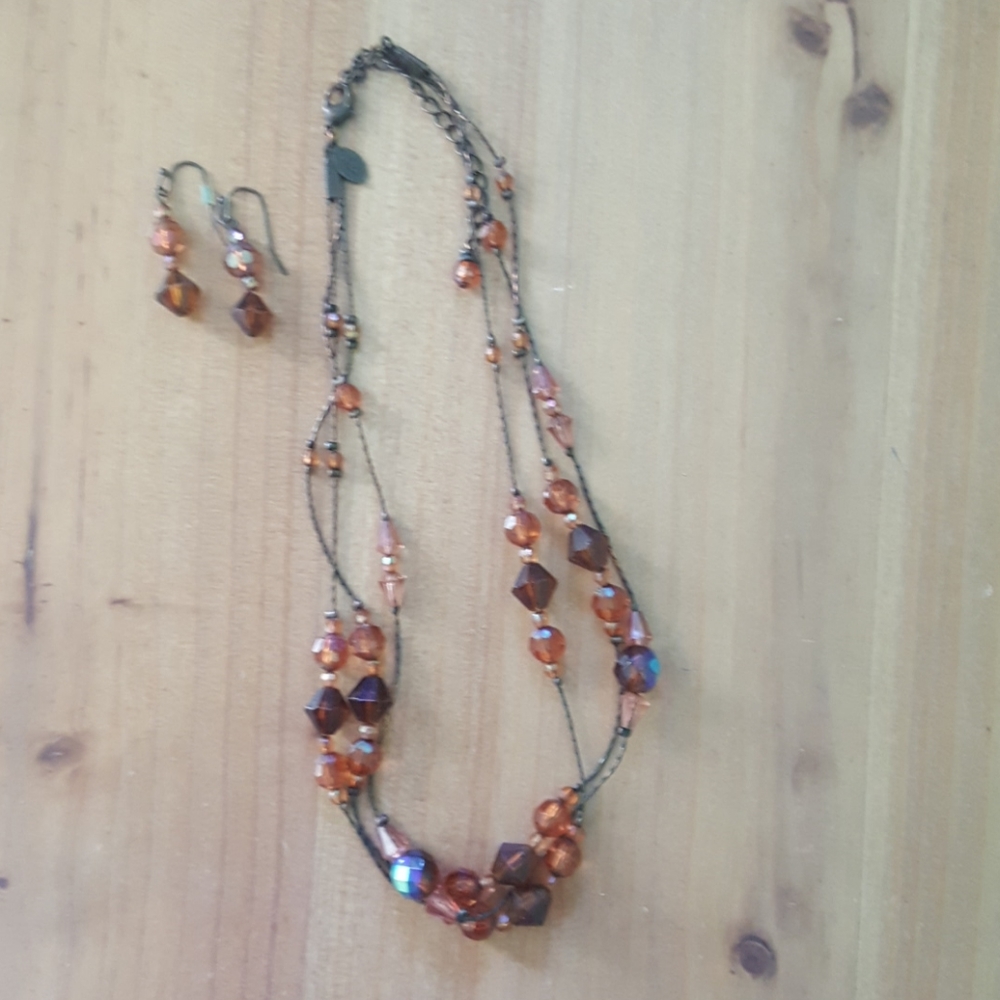 1928 necklace and earrings